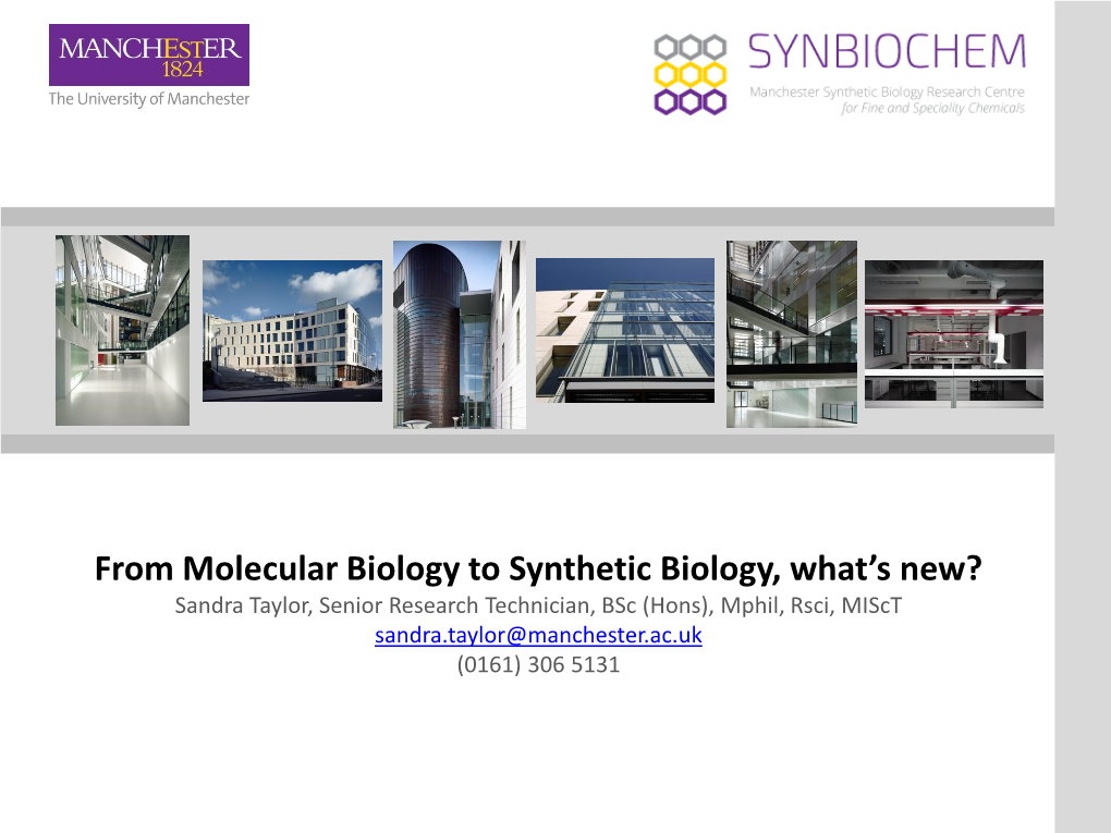 Synthetic Biology