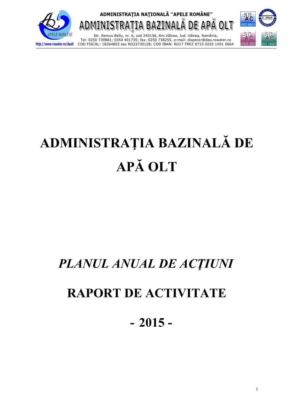 Administraţia Bazinală De Apă Olt