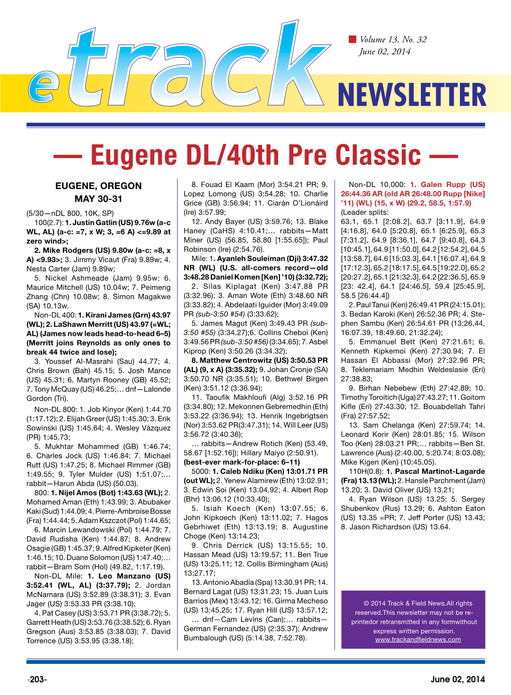— Eugene DL/40Th Pre Classic —