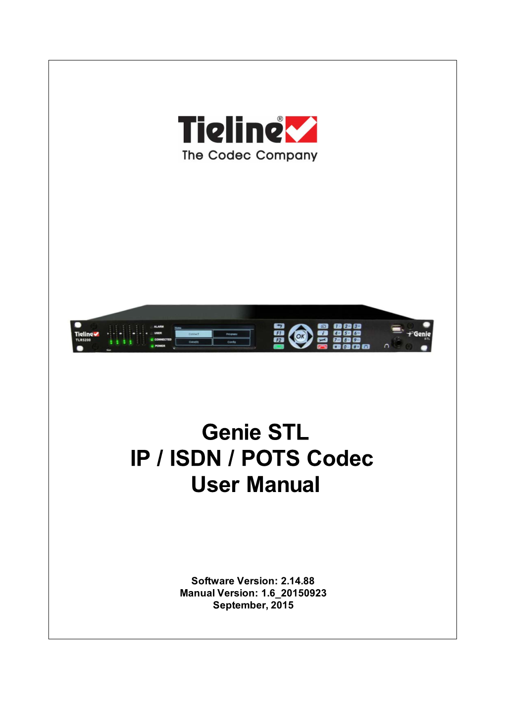 Genie STL User Manual V1.6 Table of Contents