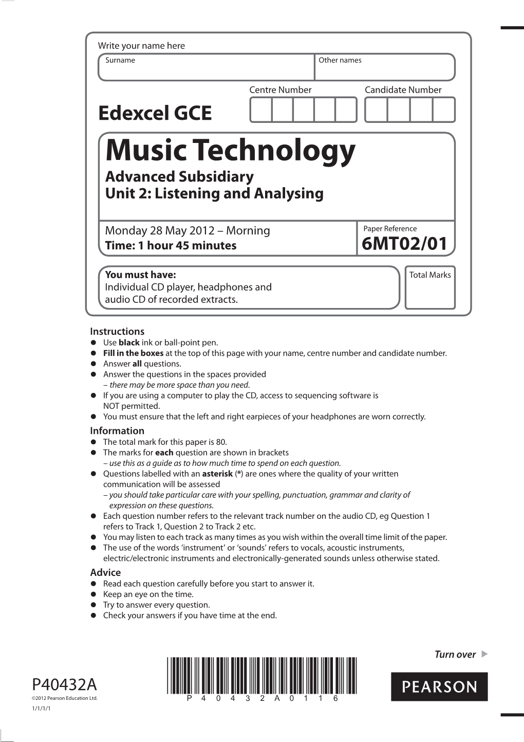 Question Paper