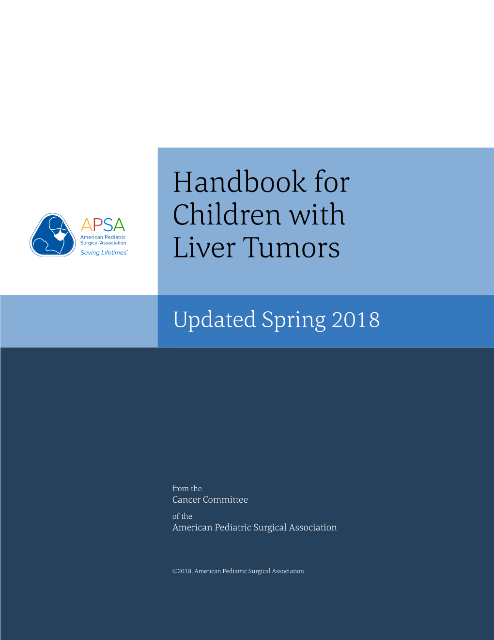 Handbook for Children with Liver Tumors