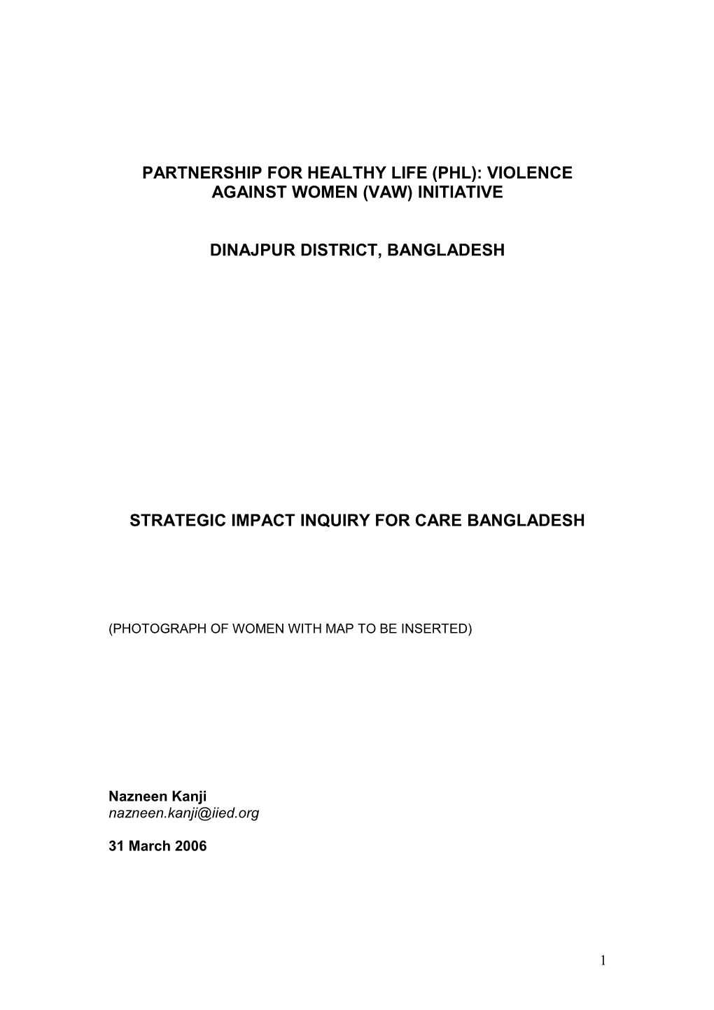 SII06 Bangladesh VAW Study Final Report