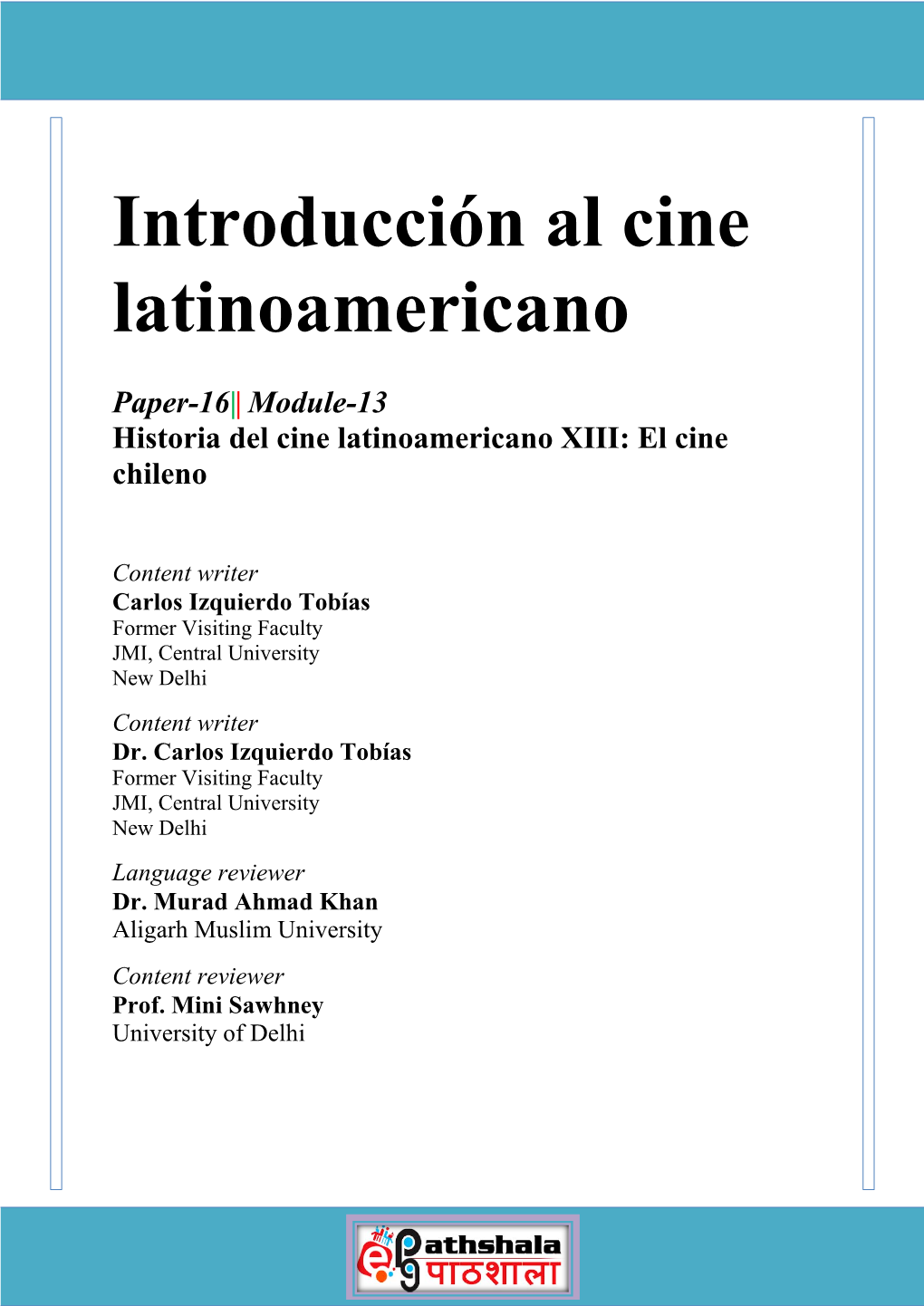 Introducción Al Cine Latinoamericano