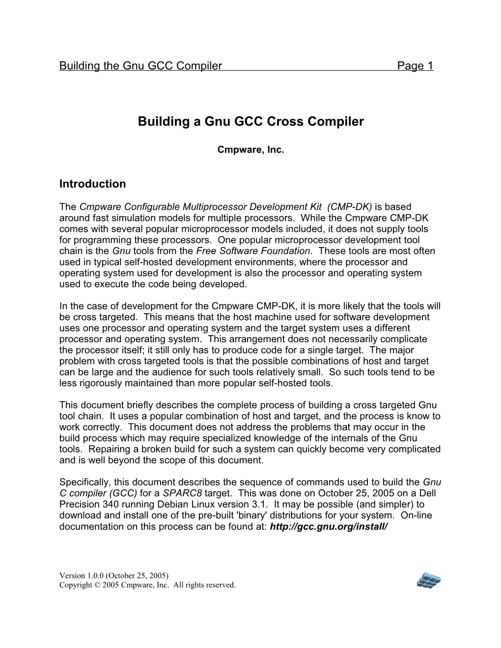 Building a GCC Cross Compiler