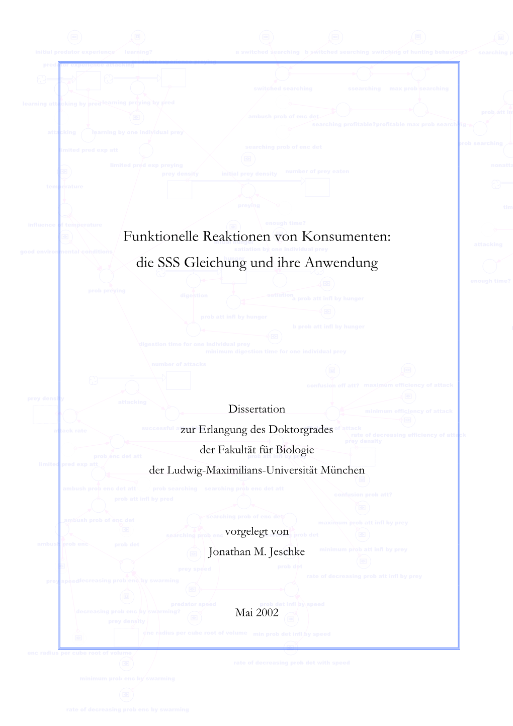 Funktionelle Reaktionen Von Konsumenten: Die SSS Gleichung Und Ihre Anwendung“