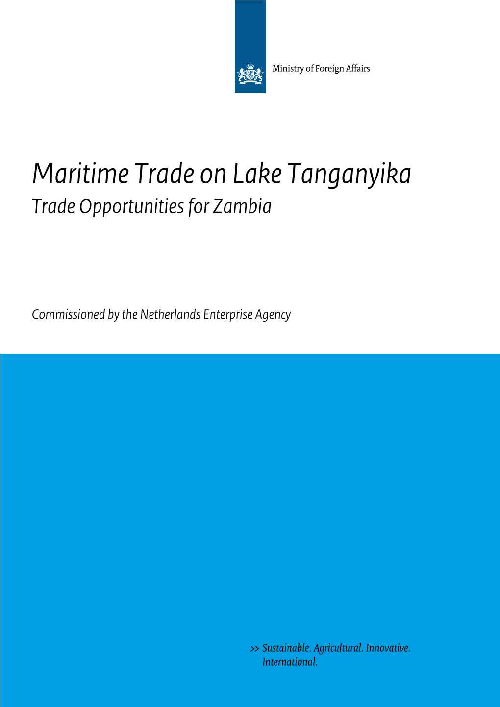 Maritime Trade on Lake Tanganyika Trade Opportunities for Zambia