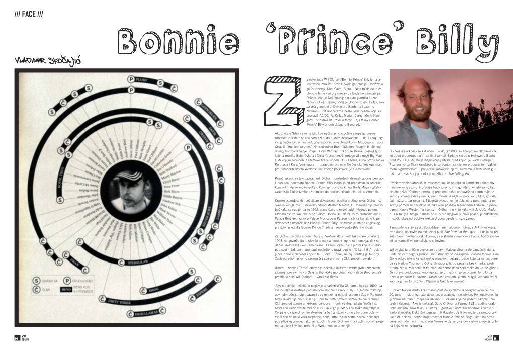 FACE /// Bonnie Prince Billy