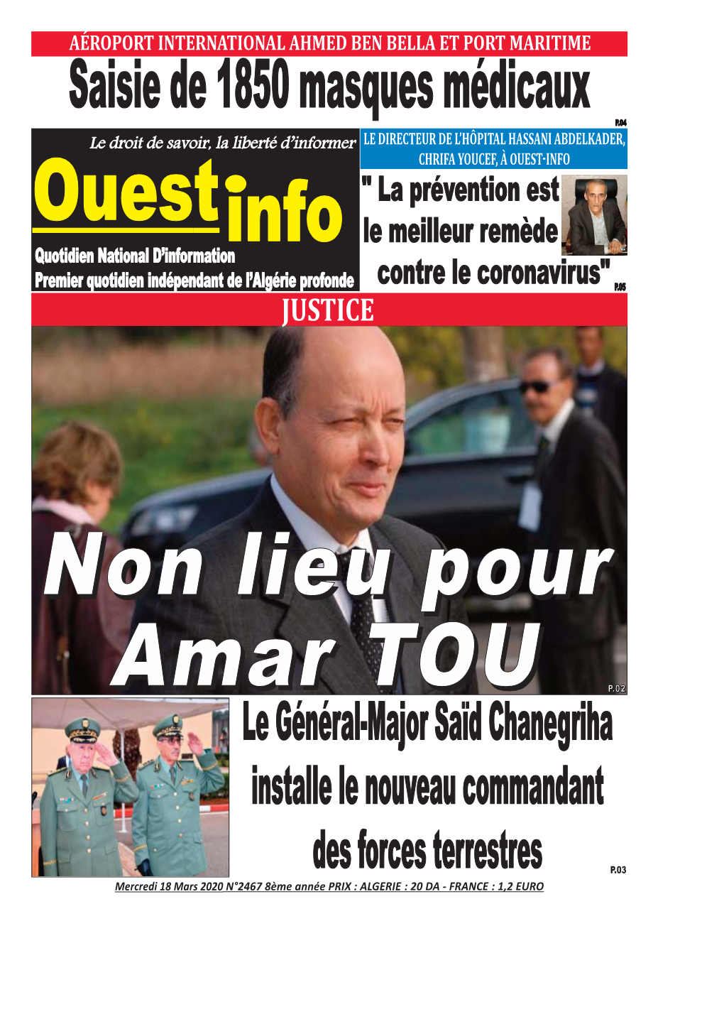 Pdf Ouest Info Du 2020-03-18