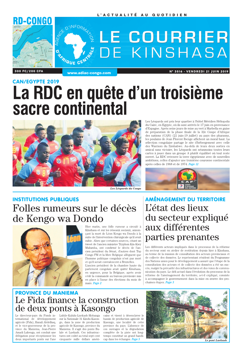 La RDC En Quête D'un Troisième Sacre Continental