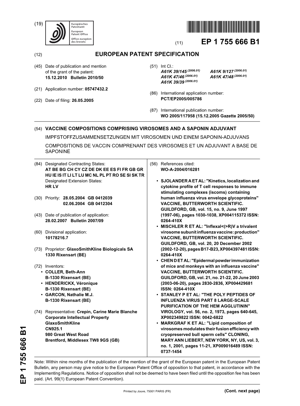 Vaccine Compositions Comprising Virosomes and A