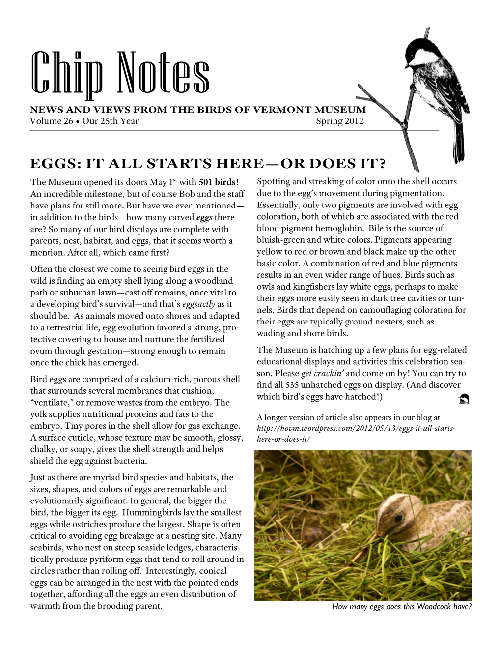 Chip Notes (April 2012 Newsletter)