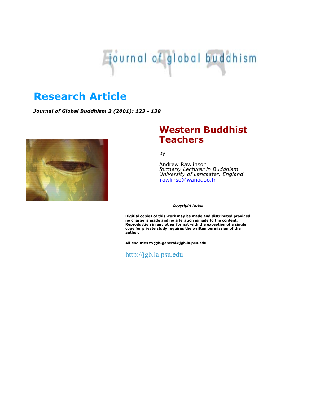 Western Buddhist Teachers