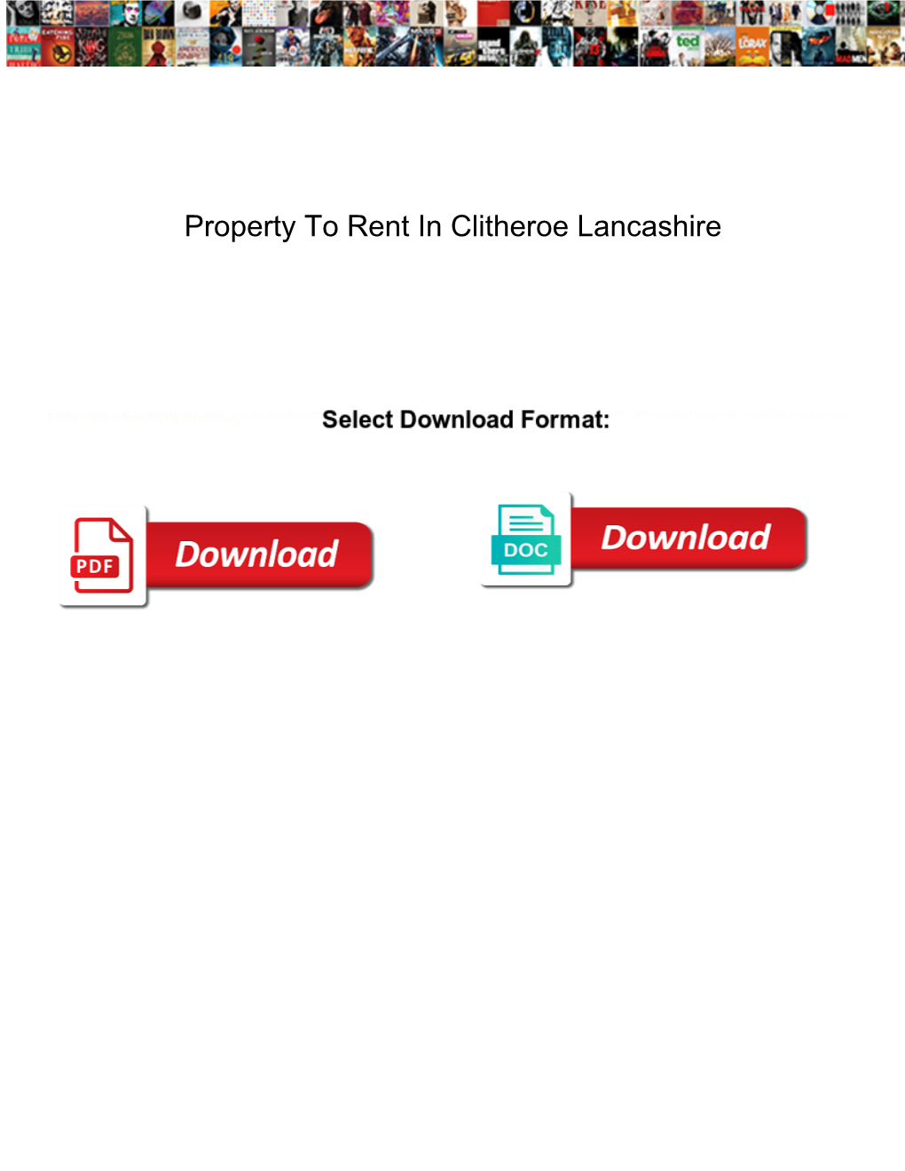 Property to Rent in Clitheroe Lancashire