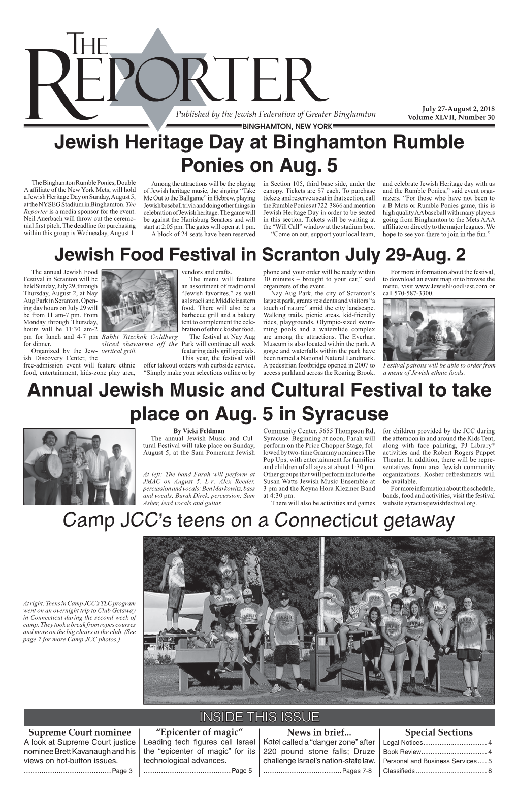 Jewish Heritage Day at Binghamton Rumble Ponies on Aug. 5 Annual