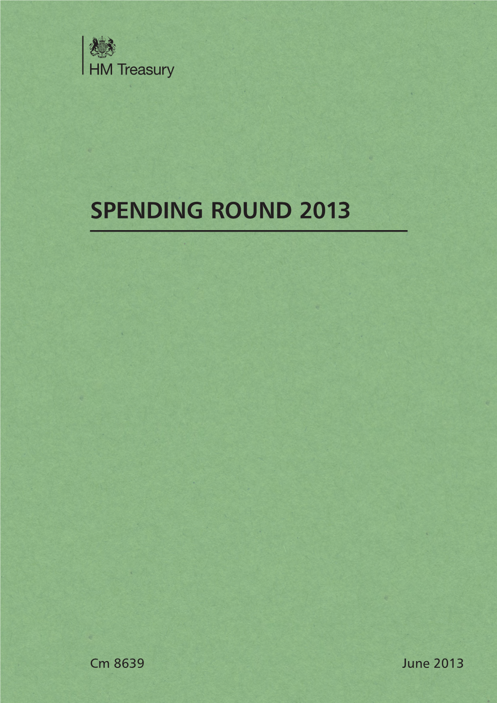 Spending Round 2013