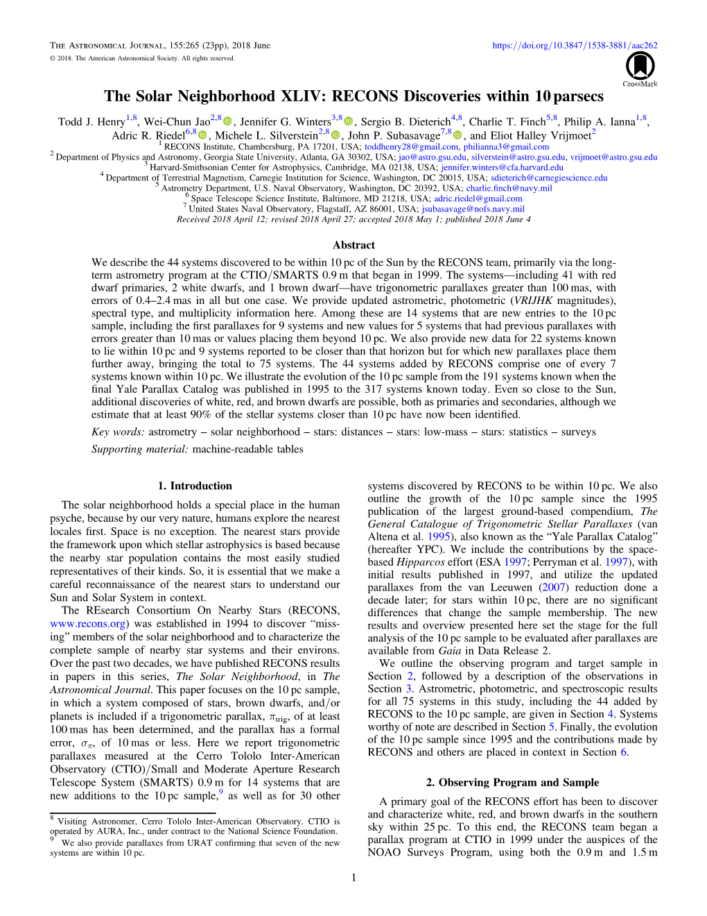 The Solar Neighborhood XLIV: RECONS Discoveries Within 10 Parsecs