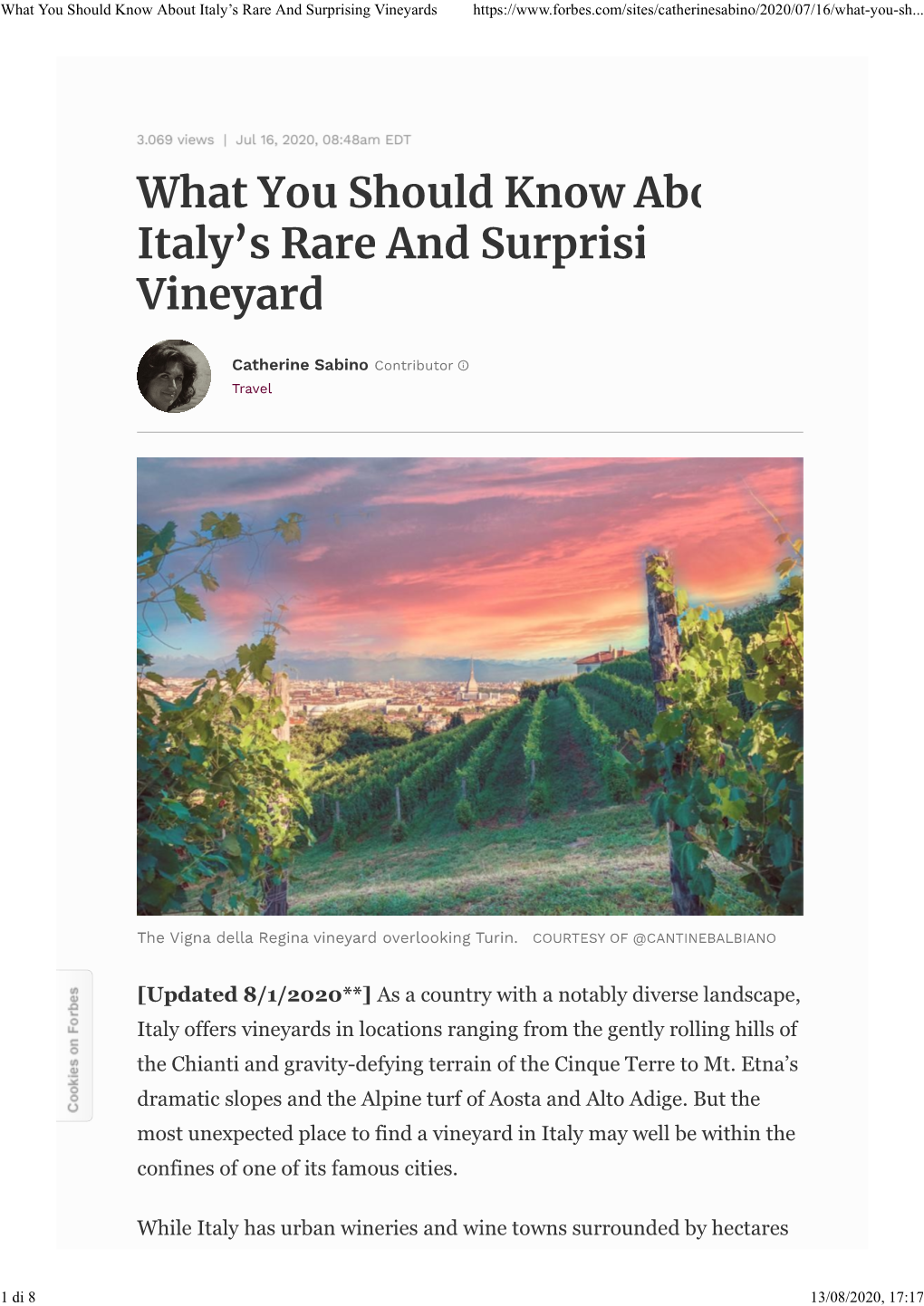 What You Should Know About Italyâ•Žs Rare and Surprising Vineyards