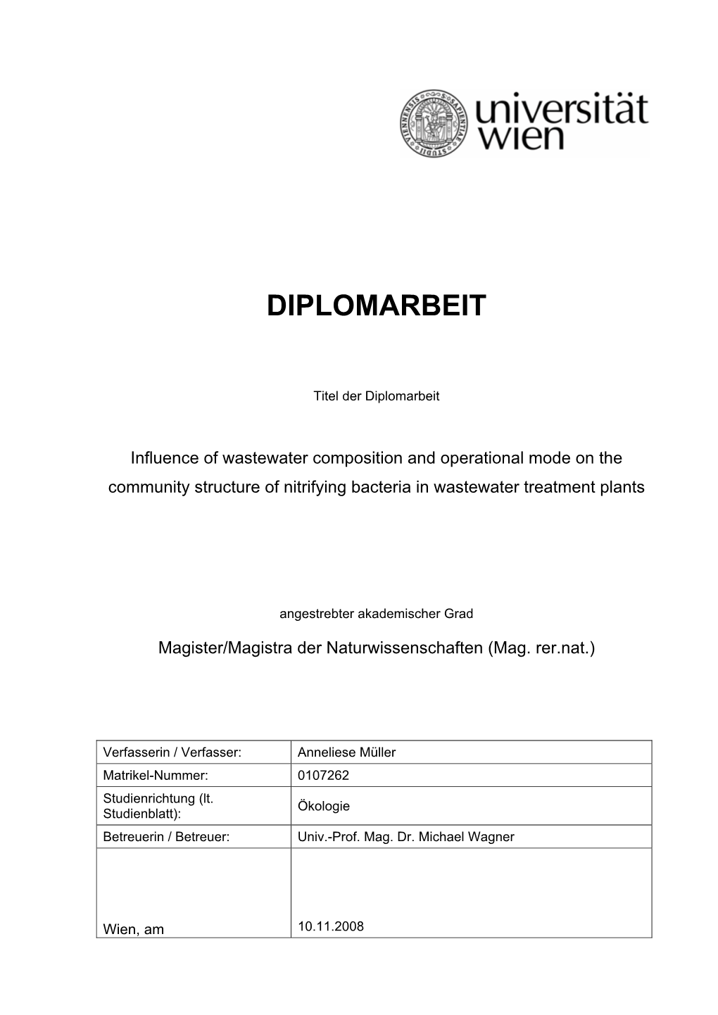 Diplomarbeit