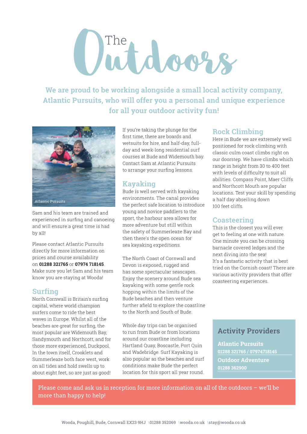 Surfing Kayaking Rock Climbing Coasteering Activity Providers We