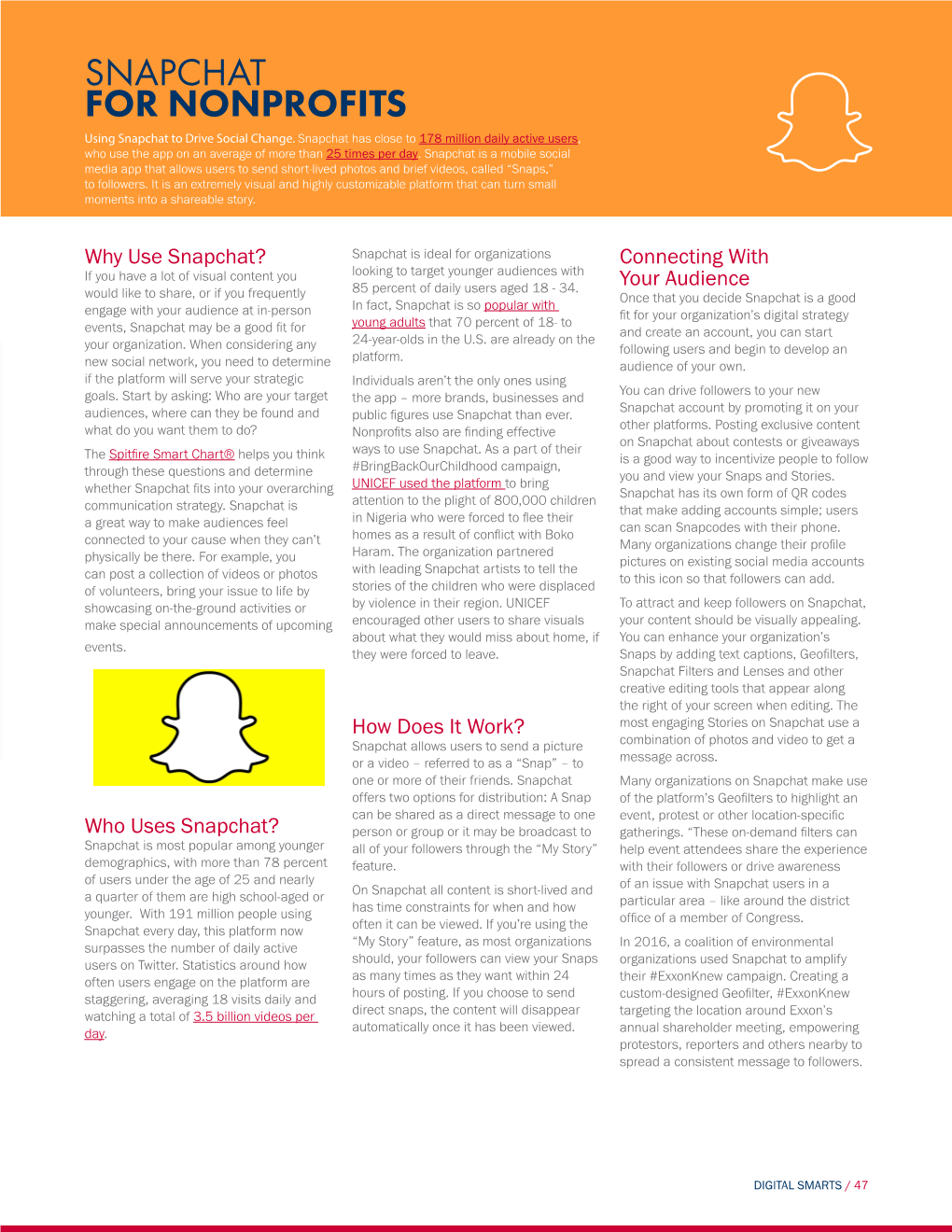 SNAPCHAT for NONPROFITS Using Snapchat to Drive Social Change