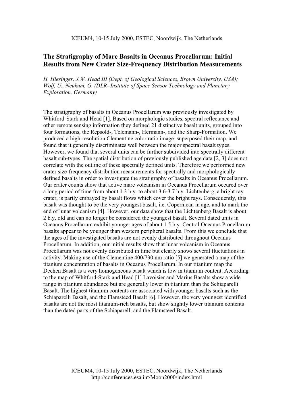 The Stratigraphy of Mare Basalts in Oceanus Procellarum: Initial Results from New Crater Size-Frequency Distribution Measurements