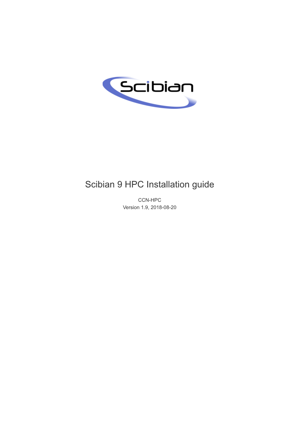 Scibian 9 HPC Installation Guide