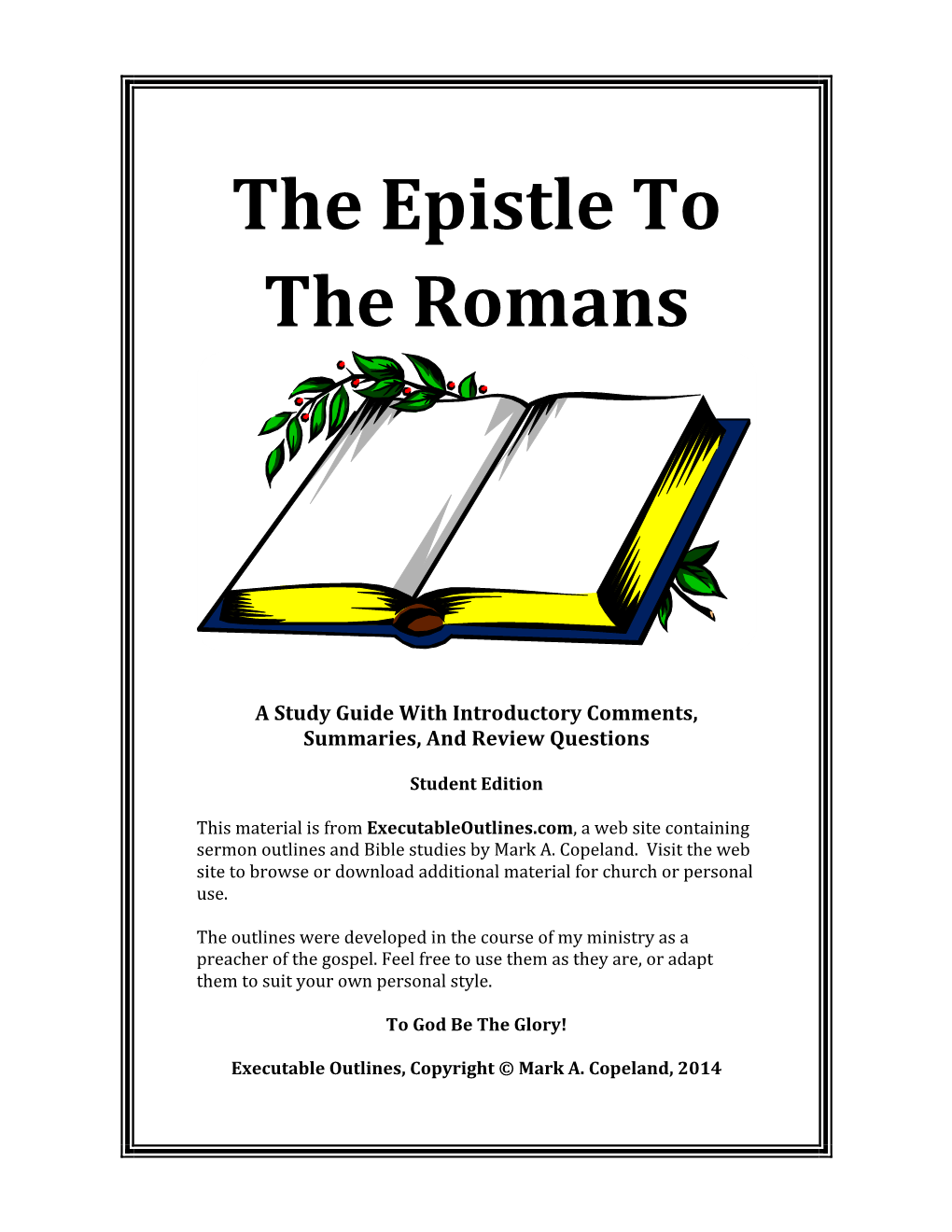 The Epistle to the Romans