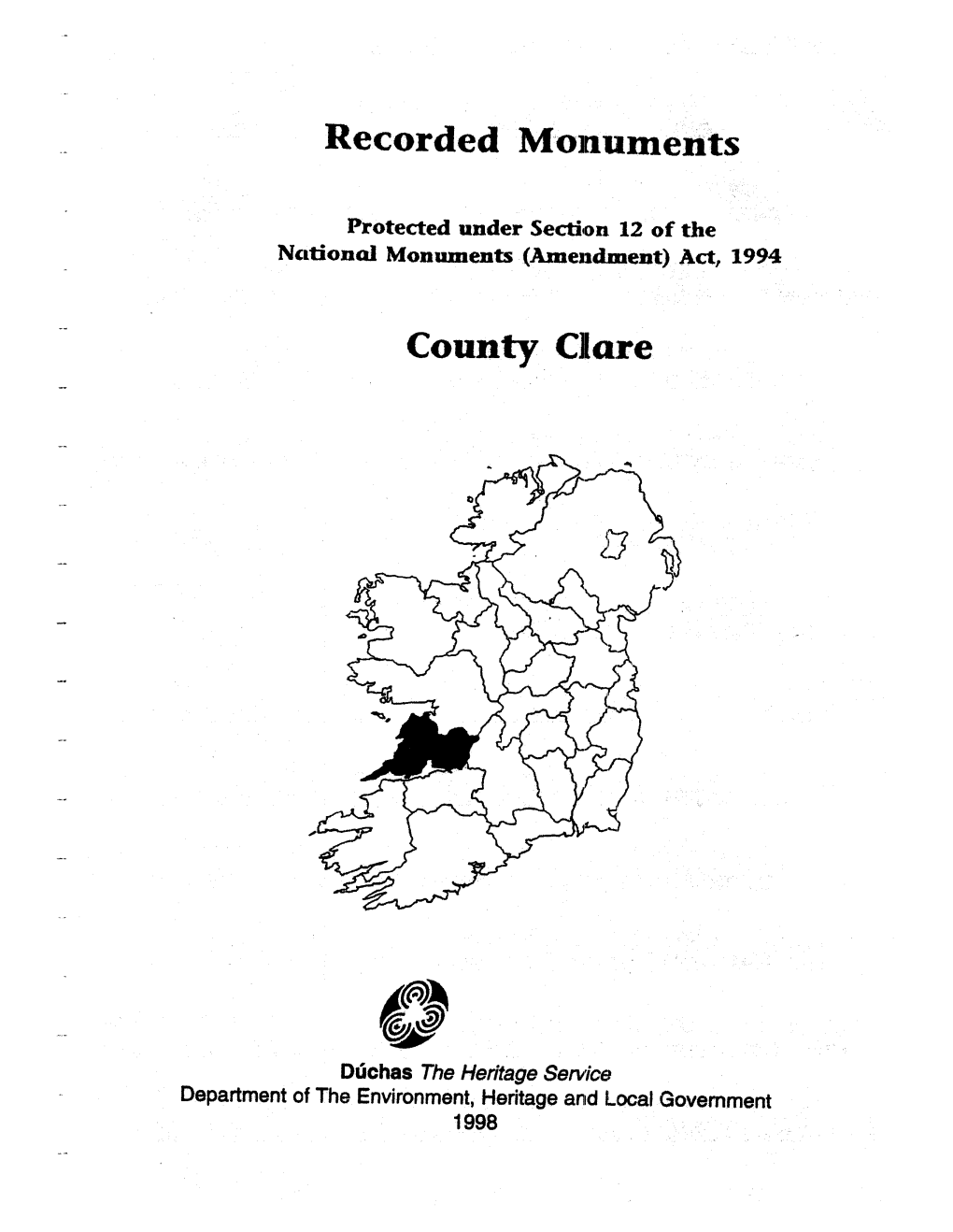 Recorded Monuments County Clare