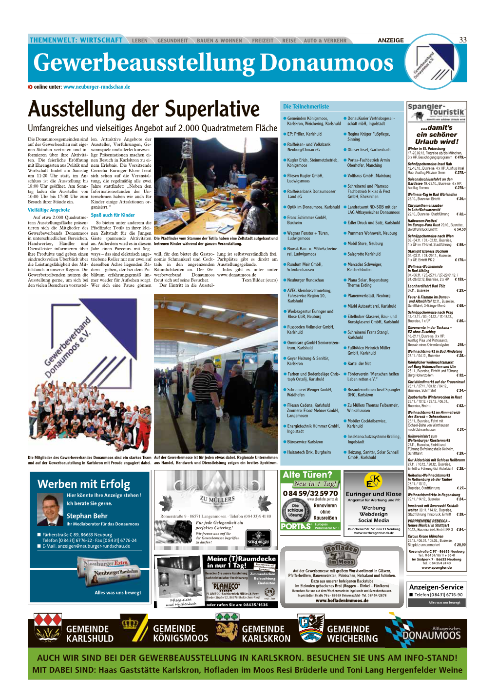 Ausstellung Der Superlative – Neuburger Rundschau Vom 7.10.2011