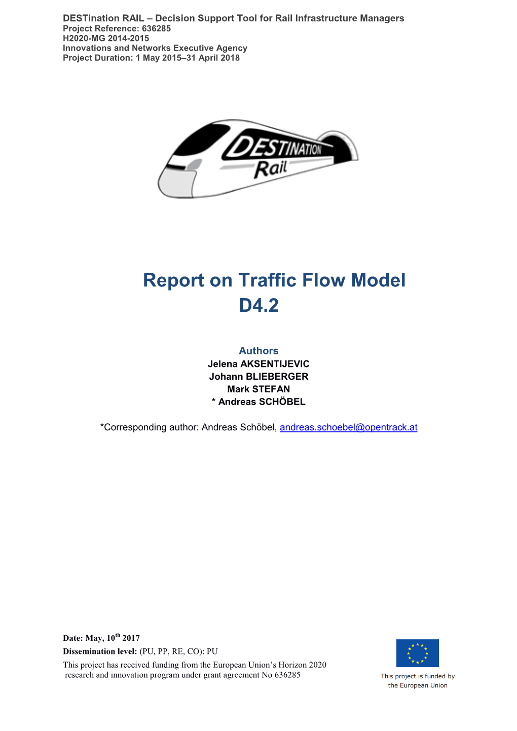 Report on Traffic Flow Model D4.2