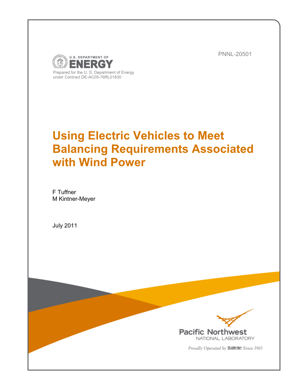 Using Electric Vehicles to Meet Balancing Requirements Associated with Wind Power