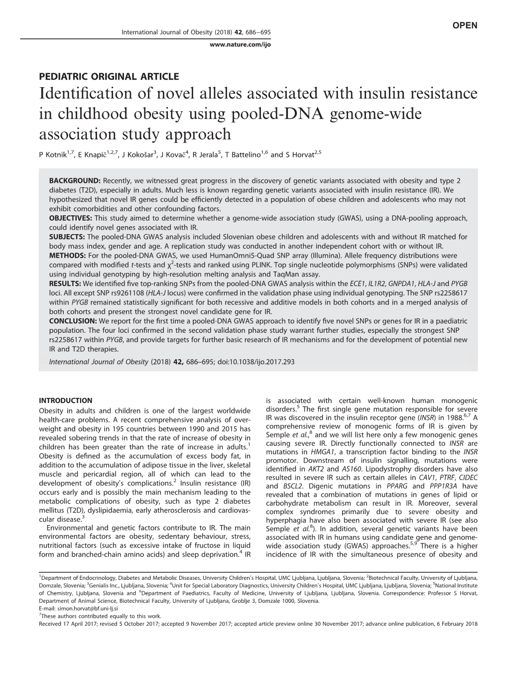 Identification of Novel Alleles Associated with Insulin Resistance In