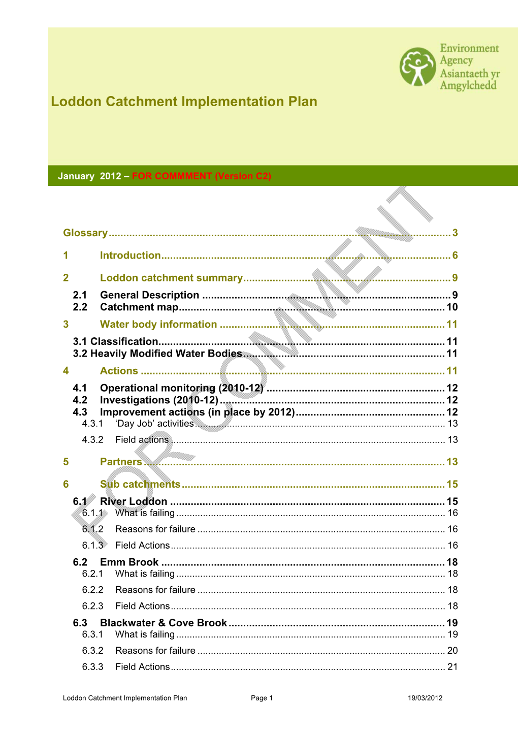 Loddon Catchment Implementation Plan