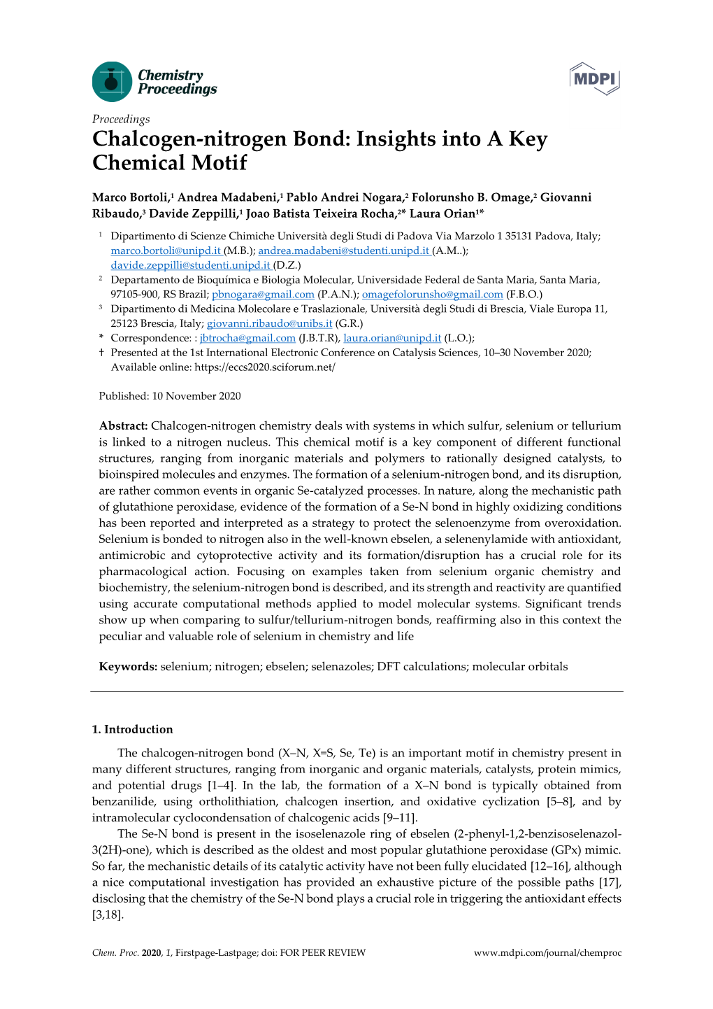 Chalcogen-Nitrogen Bond: Insights Into a Key Chemical Motif