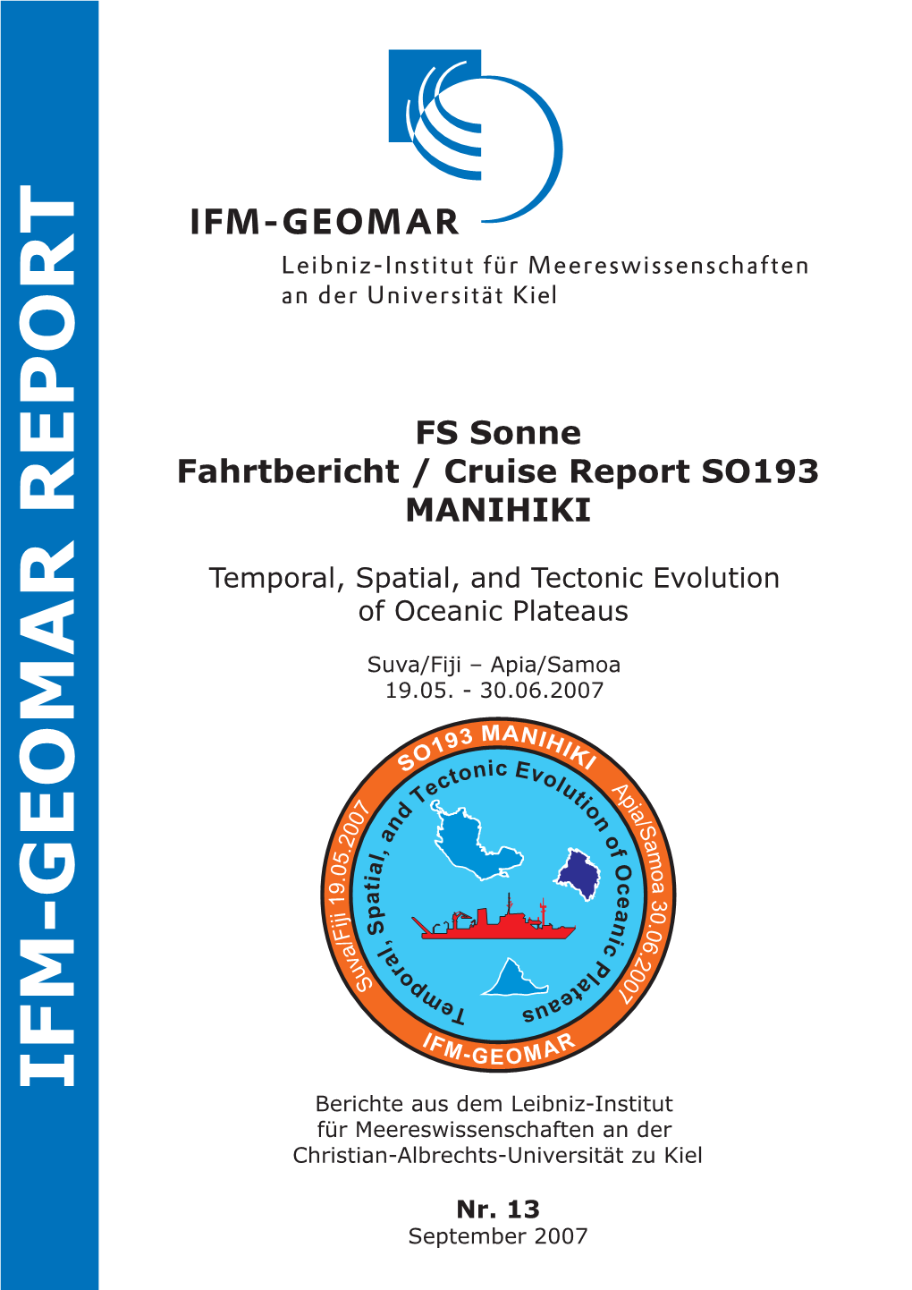 Ifm-Geomar Report