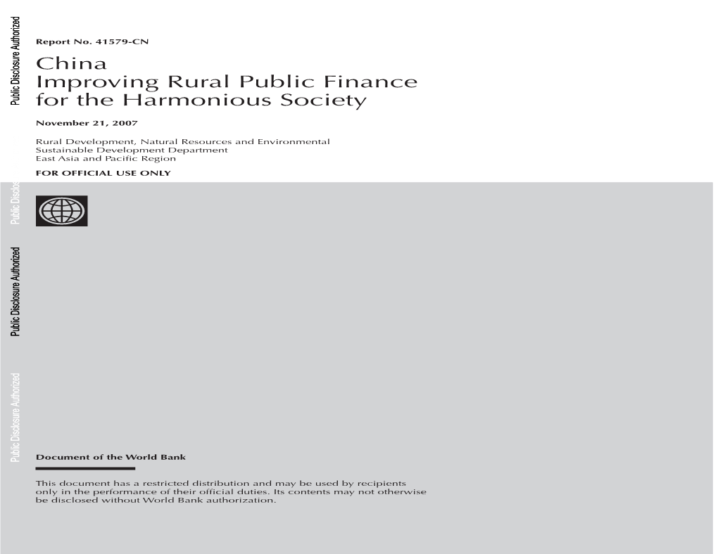 World Bank Document