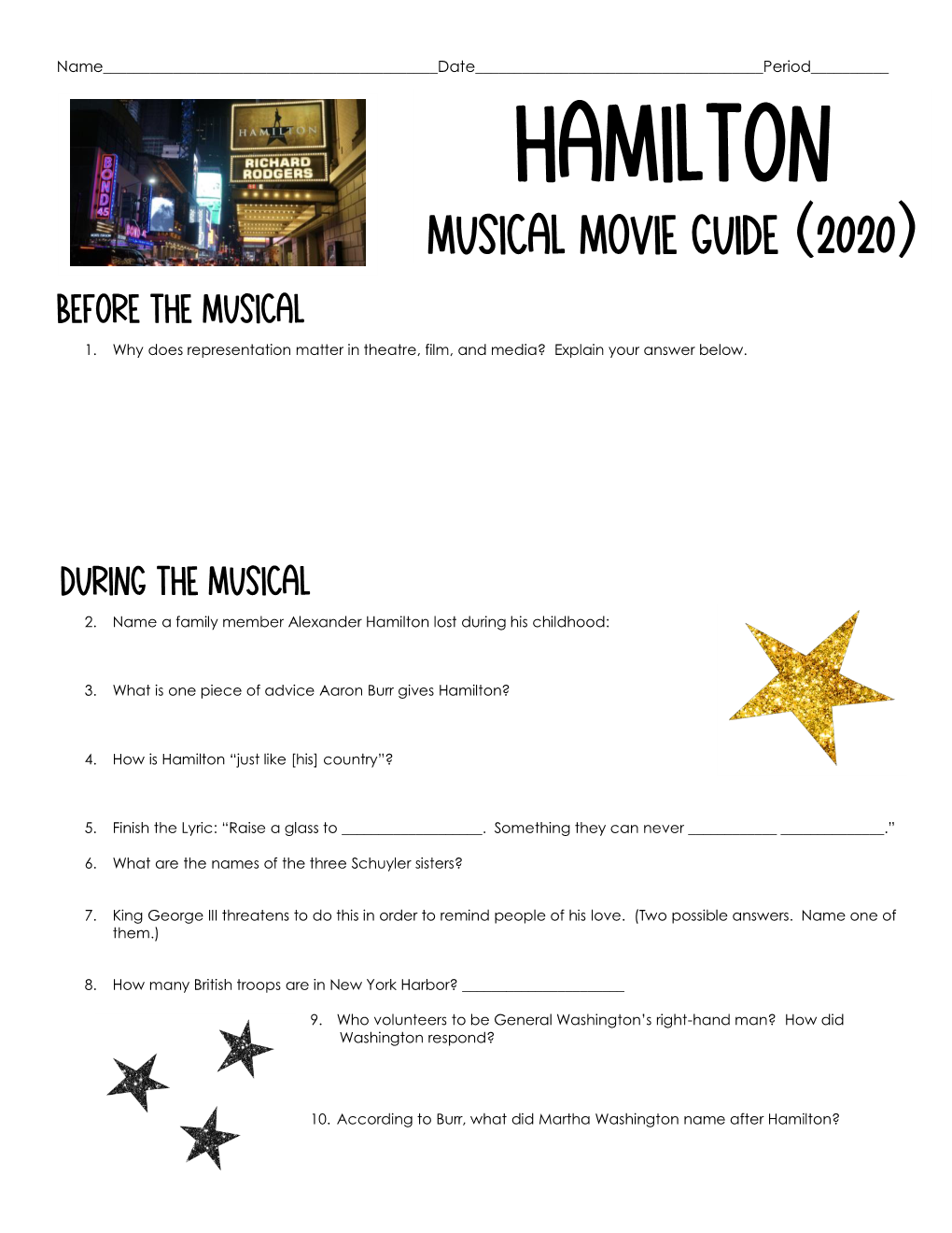 Download Hamilton the Musical Movie Guide Student Version.Pdf