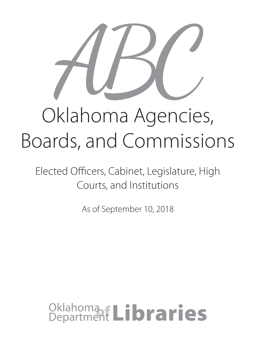 Oklahoma Agencies, Boards, and Commissions