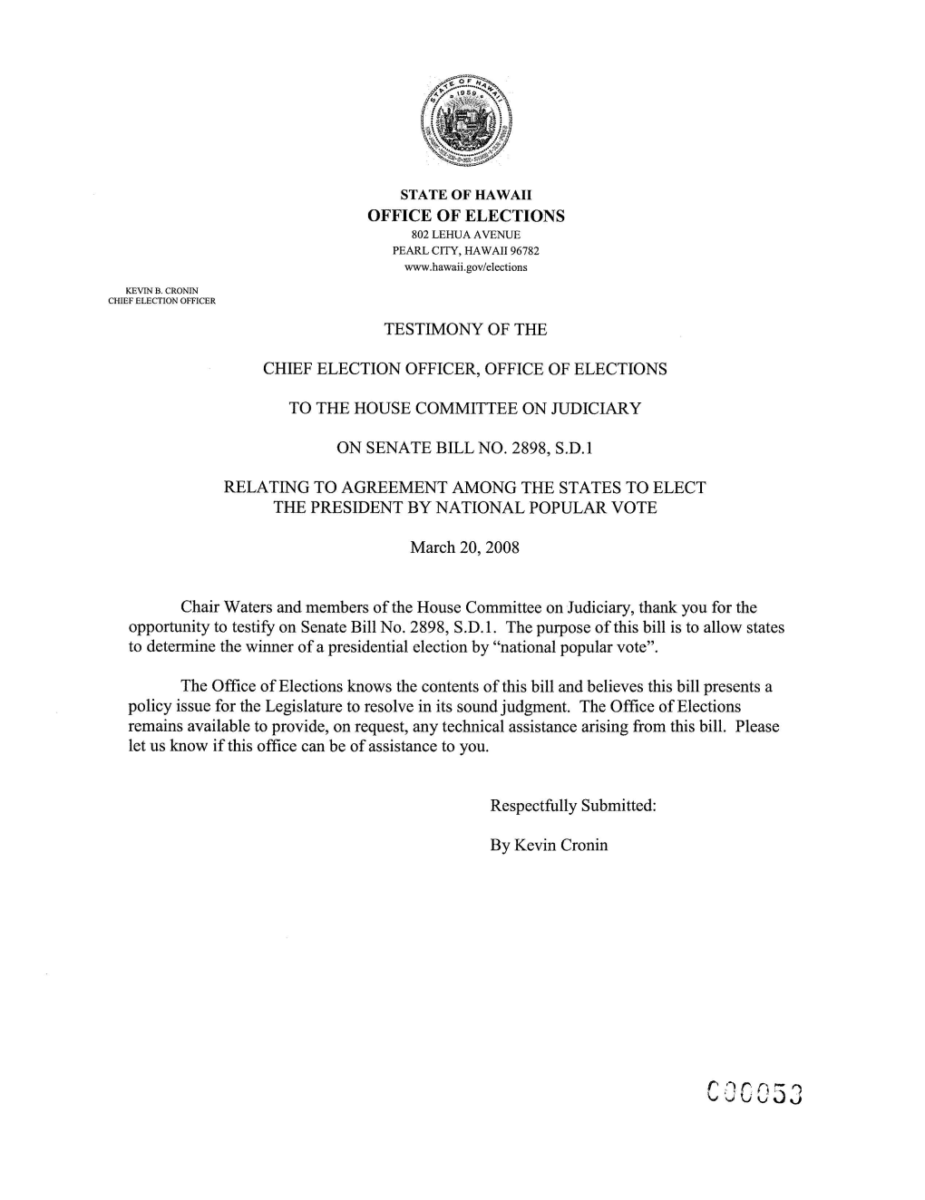 C00053 6930 Carroll Ave., Suite 610 the Center for Takoma Park, MD 20912 - (301) 270-4616 (301) 270-4133 (Fax)