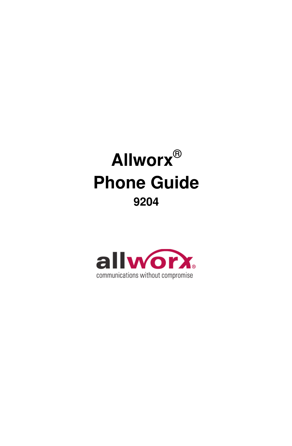 Allworx 9204 Phone Guide