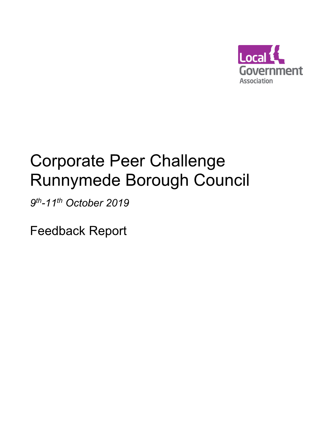 Corporate Peer Challengepeer Challenge Report