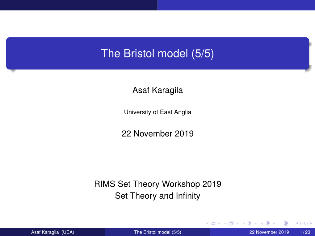 The Bristol Model (5/5)