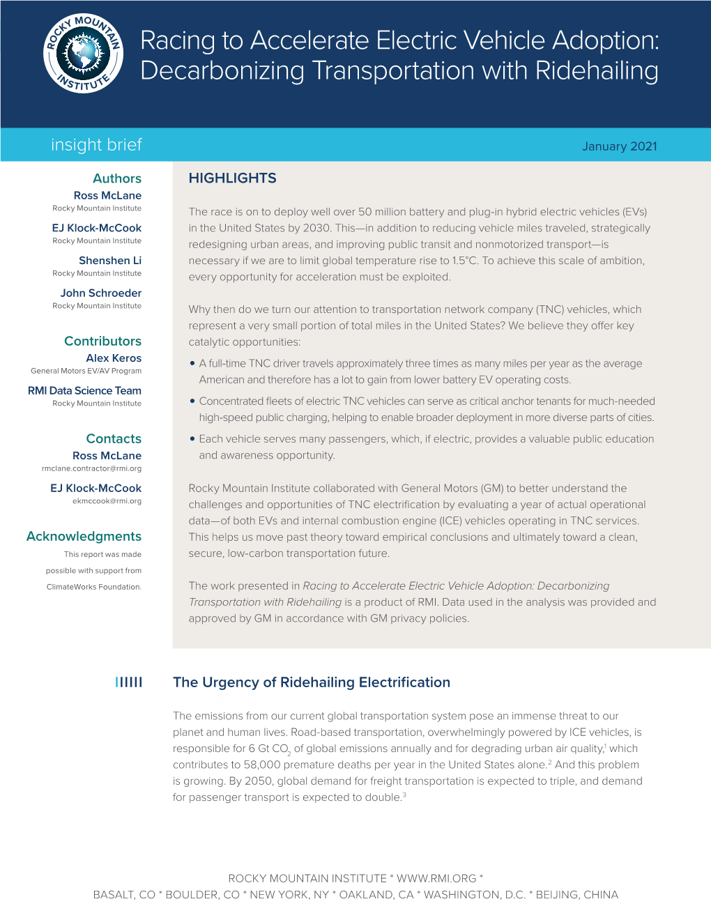 Insight Brief Racing to Accelerate Electric Vehicle Adoption 02