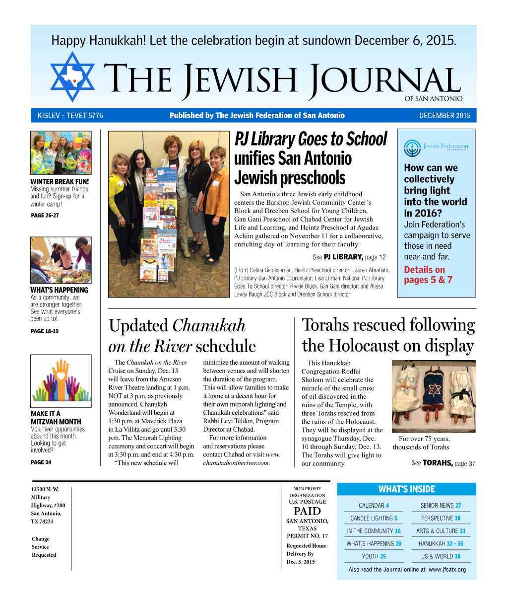 Jewish Journal December 2015