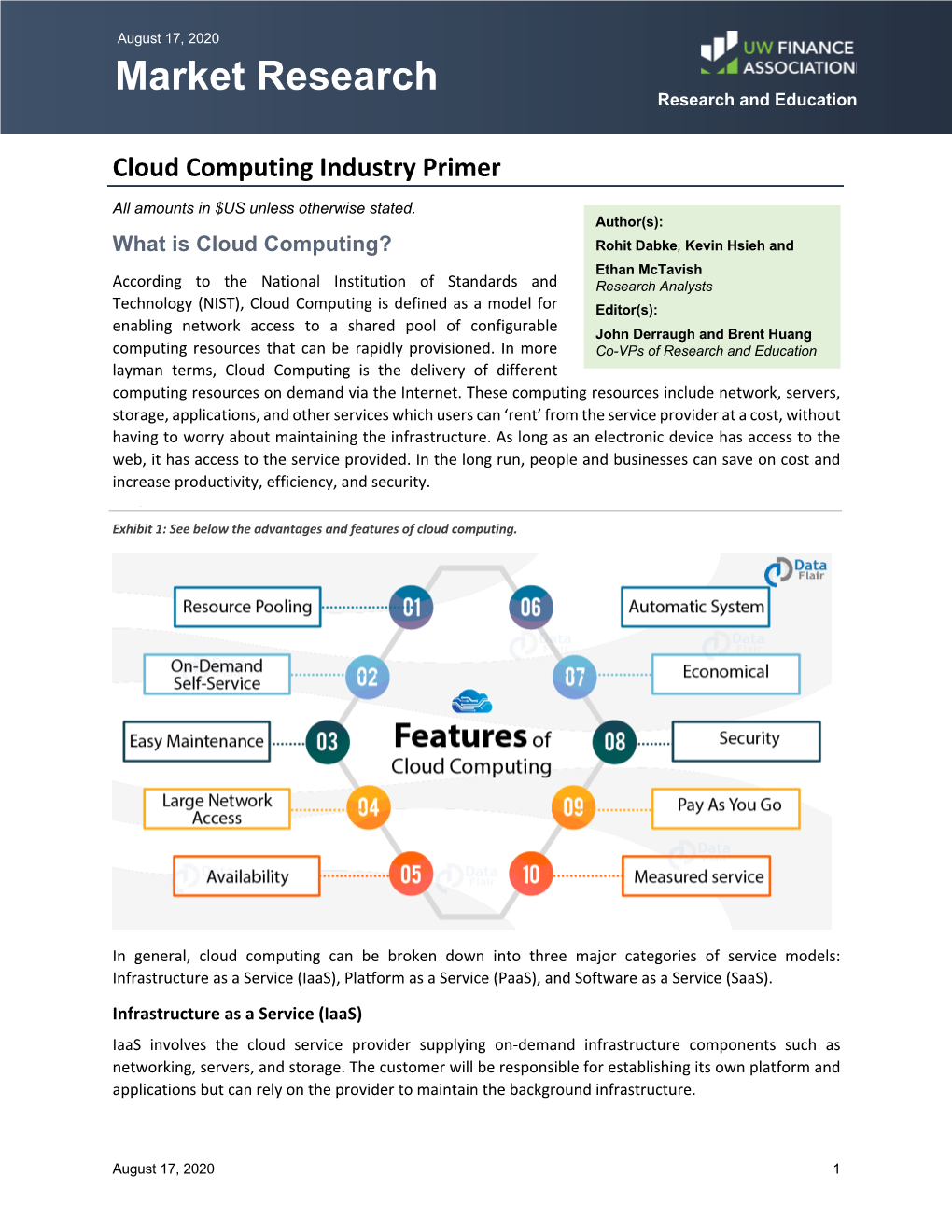 Cloud Computing Industry Primer Market Research Research and Education