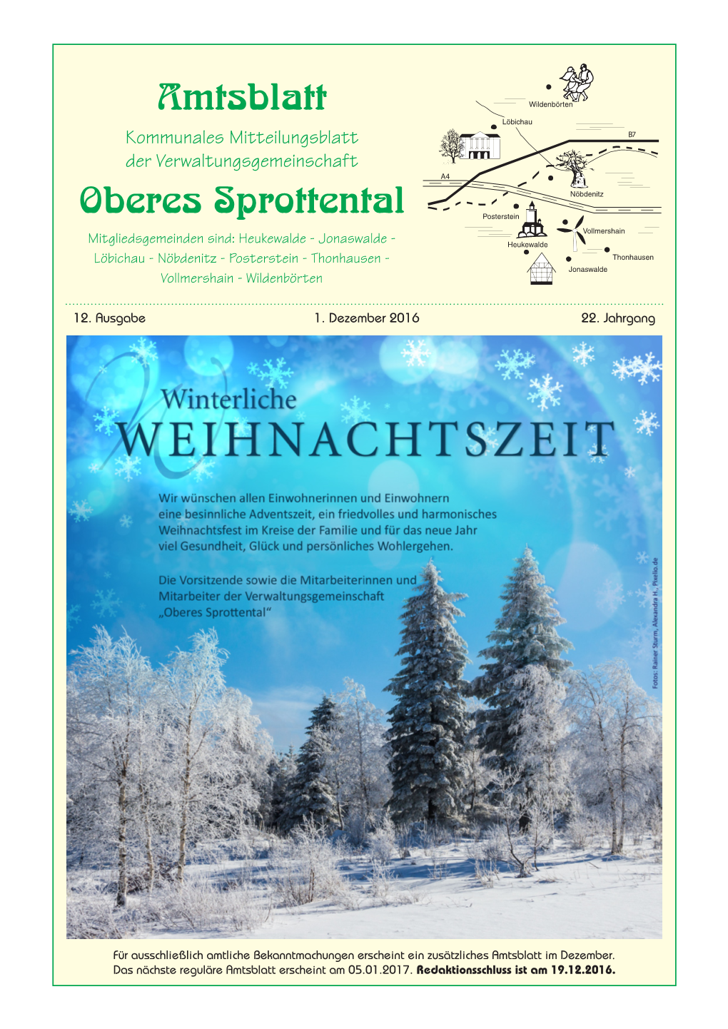 Amtsblatt Oberes Sprottental