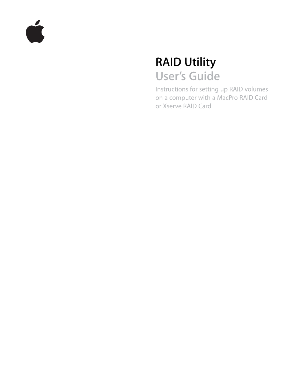 RAID User's Guide