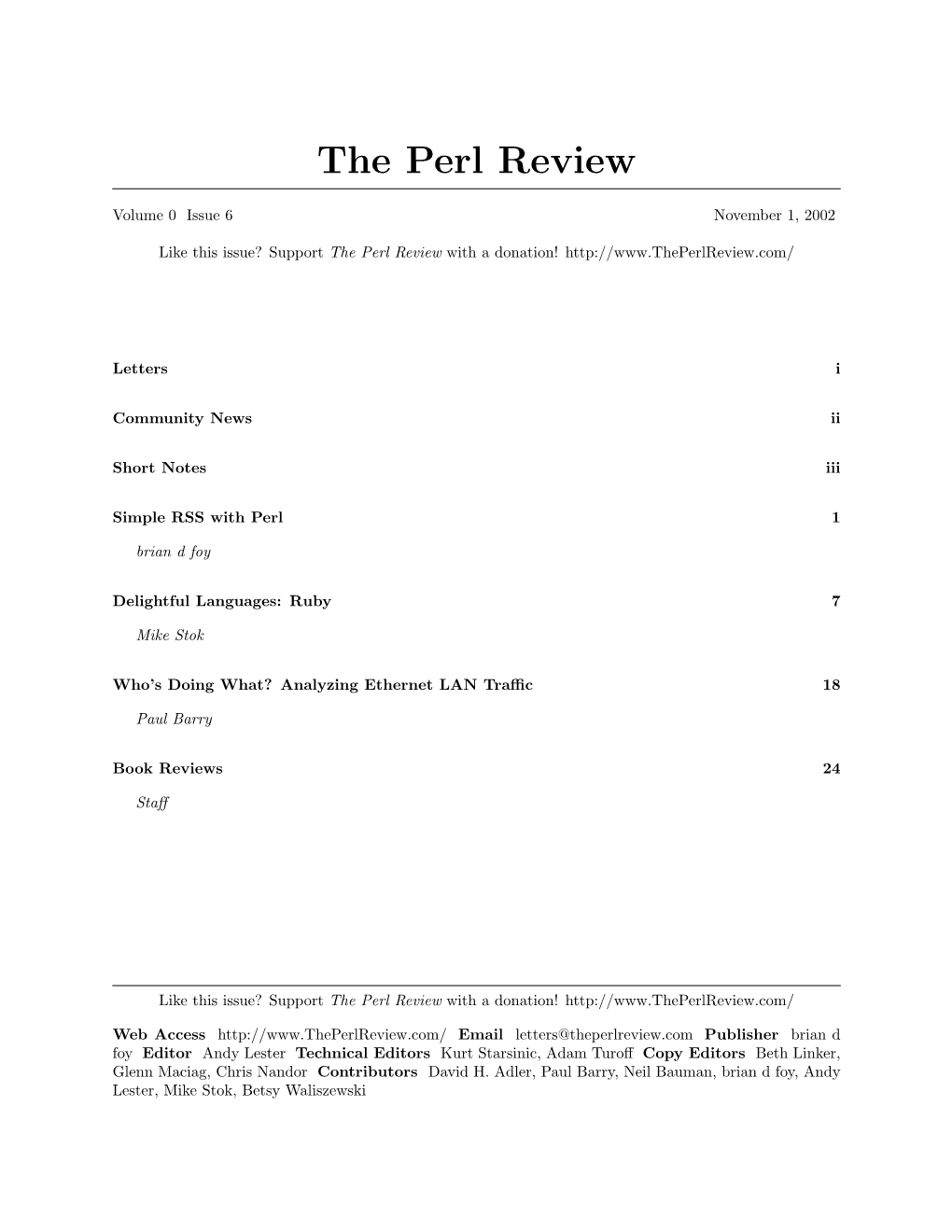 The Perl Review