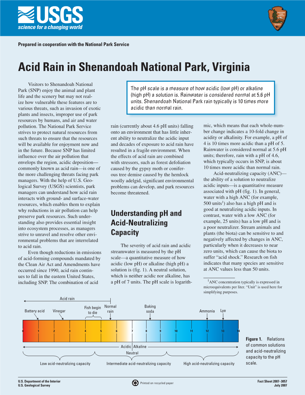 Acid Rain in Shenandoah National Park, Virginia